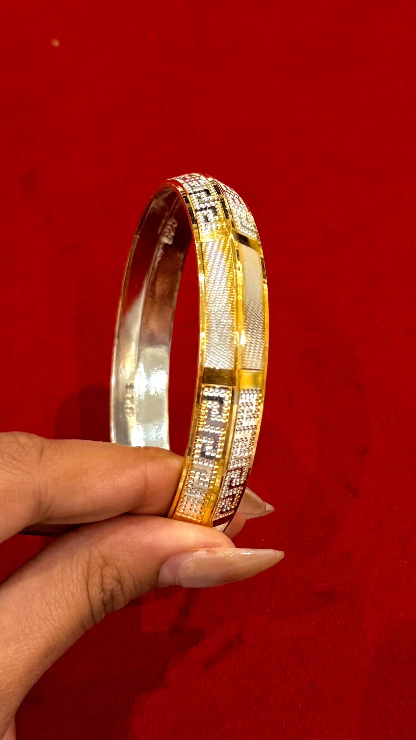 VERSACE AND PLAIN MENS SILVER KADA