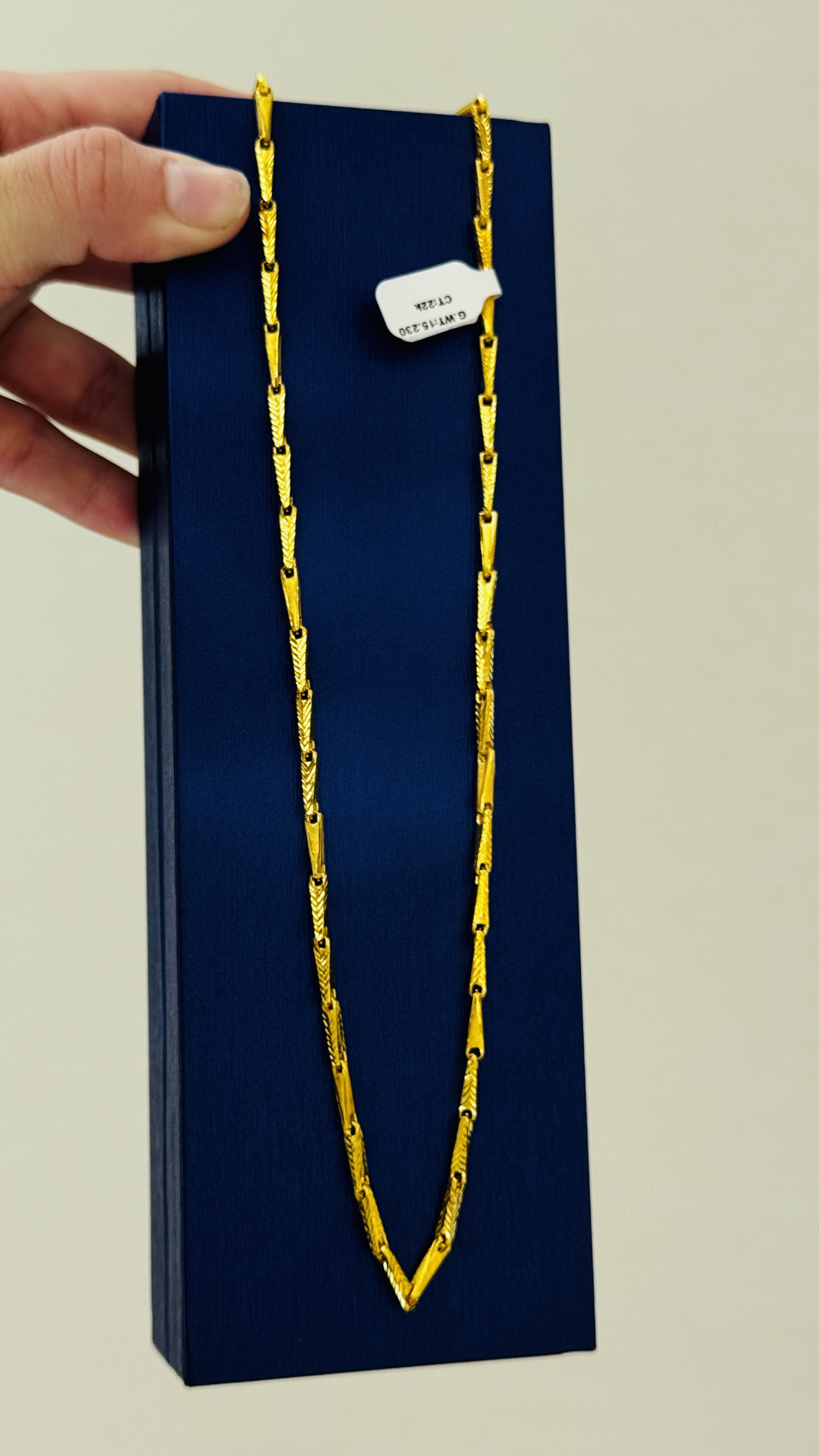 Men gold chain 15.23