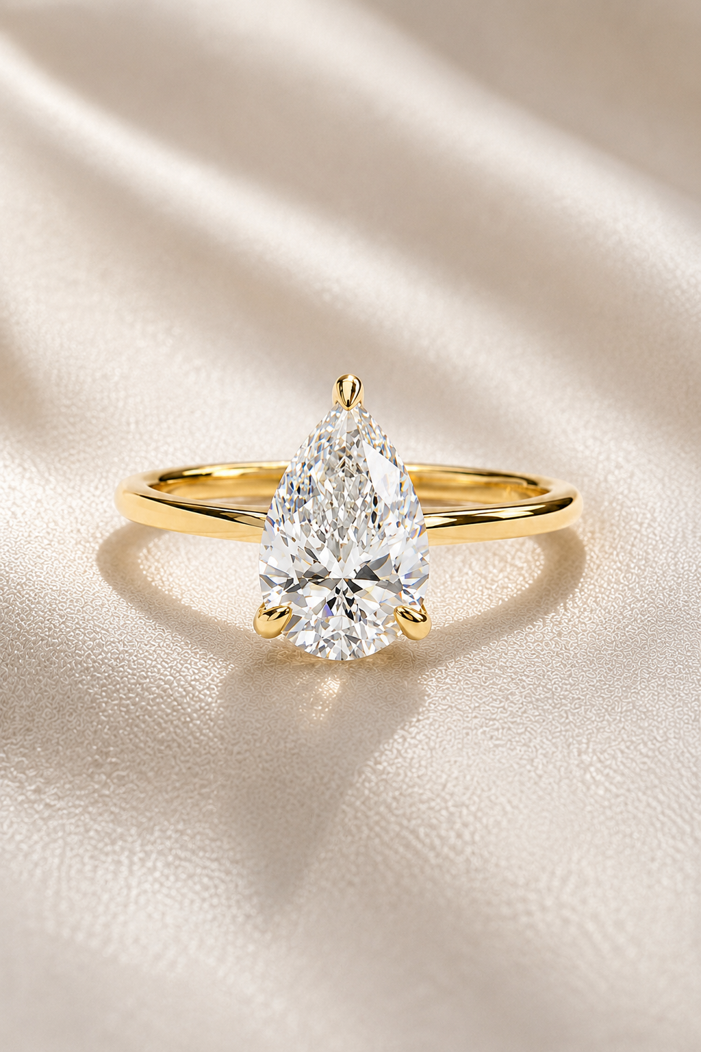 Pear Diamond Ring